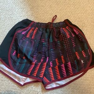 Patterned athletic shorts